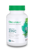 Expires May 2024 Clearance Organika Chelated Zinc 50mg - Immune System Support 45 Tablets - YesWellness.com