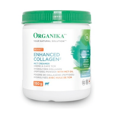 Organika Enhanced Collagen Boost MCT Creamer 150g - YesWellness.com