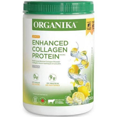 Organika Enhanced Collagen Lemon 252g - YesWellness.com
