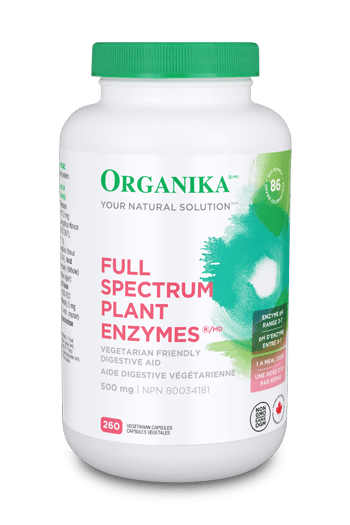 Organika Full Spectrum Plant Enzymes 500mg - YesWellness.com