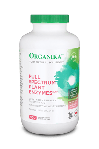 Organika Full Spectrum Plant Enzymes 500mg - YesWellness.com