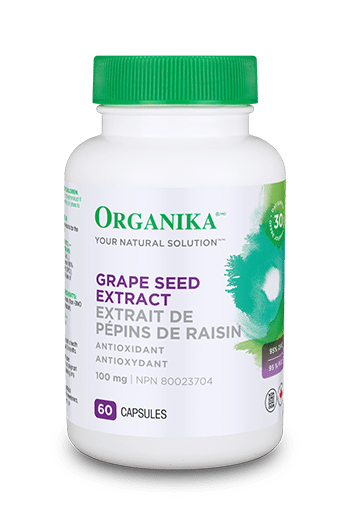 Organika Grape Seed Extract 100 mg 60 Capsules - YesWellness.com