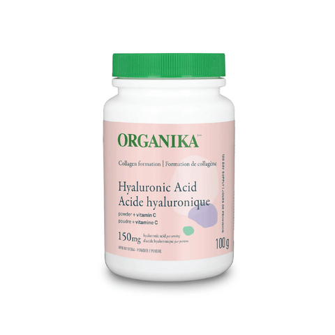 Organika Hyaluronic Acid Powder 150mg + Vitamin C - Collagen Formation 100g - YesWellness.com