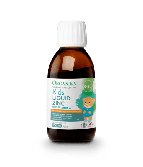 Organika Kids Liquid Zinc with Vitamin C 100 mL - YesWellness.com