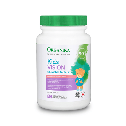 Organika Kids Vision Chewable Tablets Strawberry Flavour 90 Chewable Tablets - YesWellness.com