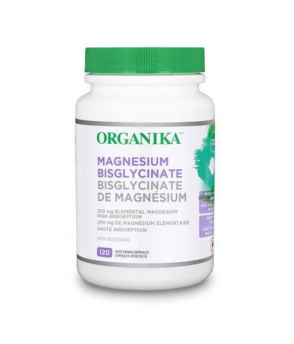 Organika Magnesium Bisglycinate 200mg 120 Capsules - YesWellness.com
