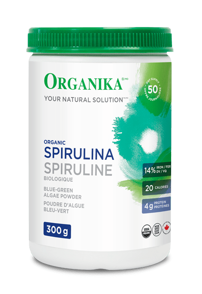 Organika Organic Spirulina Blue-Green Algae Powder - YesWellness.com