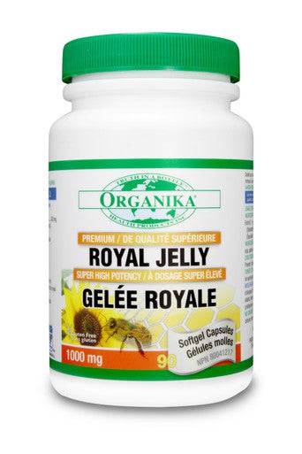 Organika Premium Royal Jelly 1000mg 90 Softgels - YesWellness.com