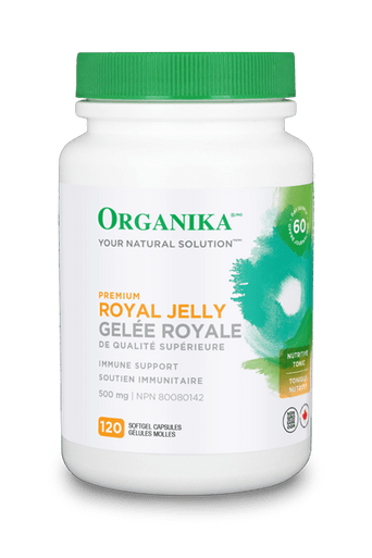 Organika Premium Royal Jelly 500mg 120 Softgels - YesWellness.com