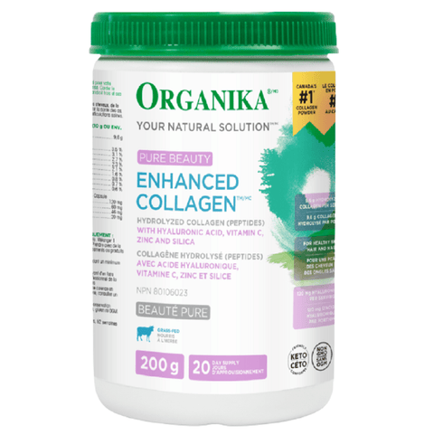 Organika Pure Beauty Enhanced Collagen 200g - YesWellness.com