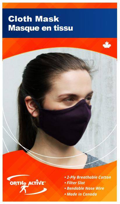 Ortho Active Cloth Mask 2-Ply (for Adults) - 1-Pack - YesWellness.com