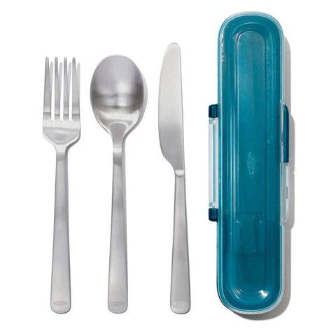 OXO Good Grips Prep & Go Stainless Steel Utensils with Case - YesWellness.com