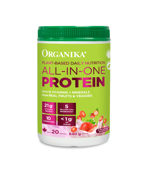 Organika Protein Planted-Based Daily Nutrition All-in-one Strawberry Shortcake 640g