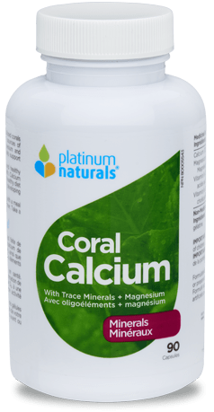 Expires June 2024 Clearance Platinum Naturals Coral Calcium with Trace Minerals + Magnesium 90 Capsules - YesWellness.com