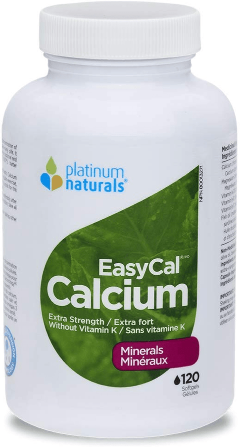 Platinum Naturals EasyCal Calcium - Extra Strength - YesWellness.com