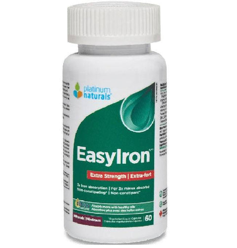 Expires January 2026 Clearance Platinum Naturals EasyIron Extra Strength 60 Capsules