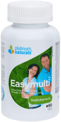 Expires July 2024 Clearance Platinum Naturals Easymulti - Once Daily Multivitamin 60 Softgels - YesWellness.com