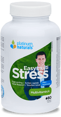 Expires March 2026 Clearance Platinum Naturals Easymulti Stress - Multivitamin for Men 60 Softgels