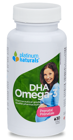Platinum Naturals Prenatal Omega-3 DHA 30 Softgels - YesWellness.com