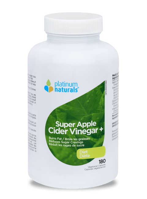 Expires February 2026 Clearance Platinum Naturals Super  Apple Cider Vinegar+ Diet(180 Vegetarian Capsules)