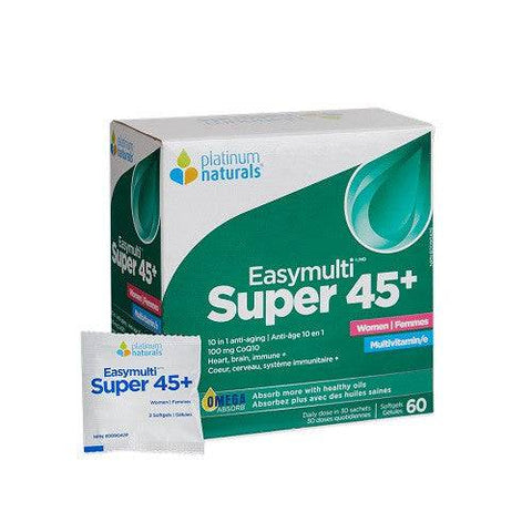 Platinum Naturals Super Easymulti 45+ Multivitamin - YesWellness.com