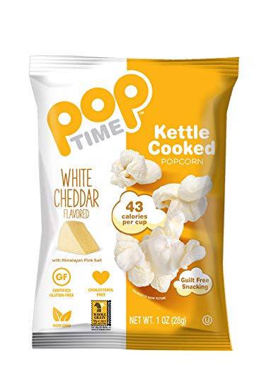 Pop Time White Cheddar Kettle Cooked Popcorn - YesWellness.com