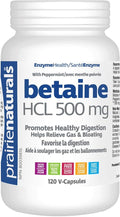 Expires May 2024 Clearance Prairie Naturals Betaine HCL 500mg 120 Veg Capsules - YesWellness.com