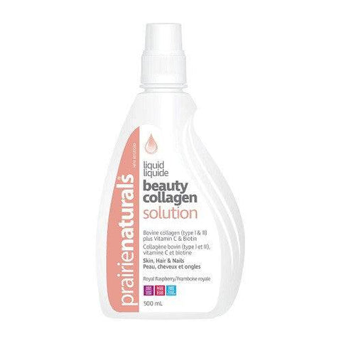 Prairie Naturals Liquid Beauty Collagen Solution Royal Raspberry  500ml - YesWellness.com