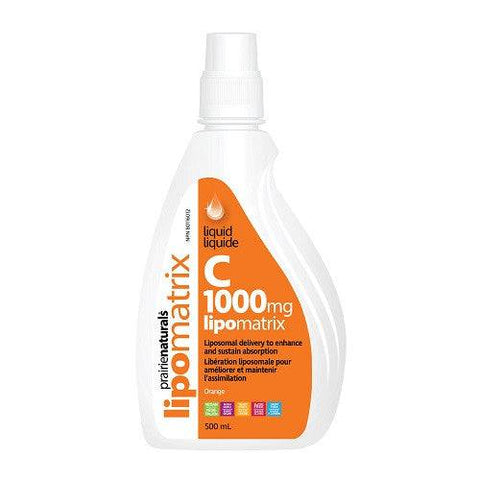 Prairie Naturals Liquid Vitamin C 1000mg Lipomatrix  Solution 500ml - YesWellness.com