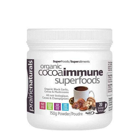 Expires March 2026 Clearance Prairie Naturals Organic CocoaImmune SuperFoods 150g Powder