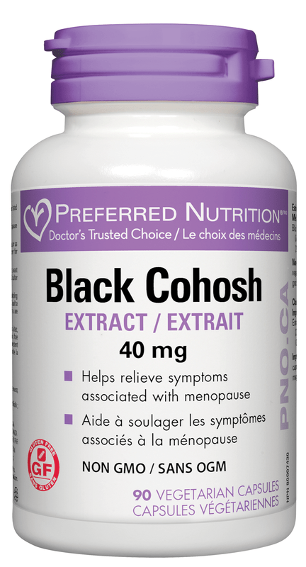 Preferred Nutrition Black Cohosh Extract 40 mg - 90 Veg Capsules - YesWellness.com