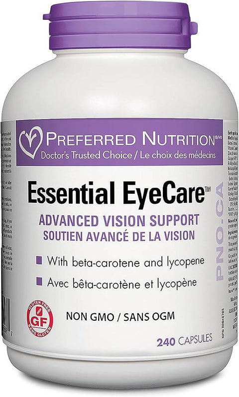 Expires May 2024 Clearance Preferred Nutrition Essential Eye Care 240 Capsules - YesWellness.com