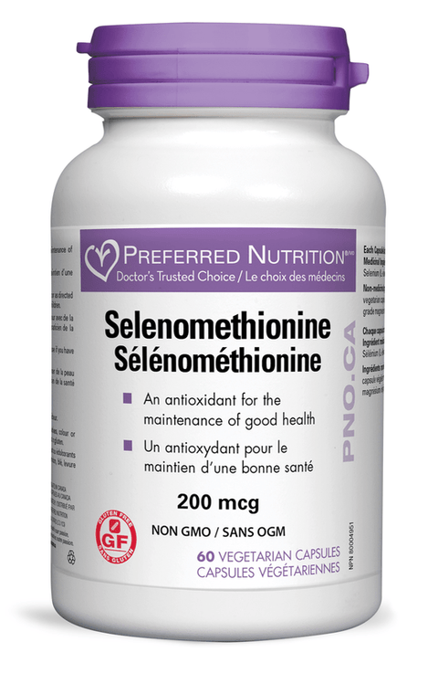 Preferred Nutrition Selenomethionine Capsules - 60 Vegetarian Capsules - YesWellness.com