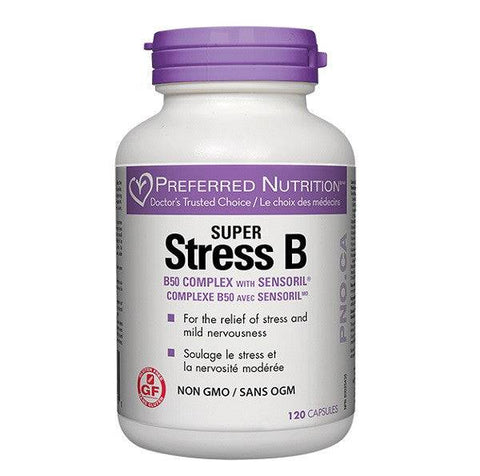 Expires June 2026 Clearance Preferred Nutrition Super Stress B50 Complex 120 Capsules
