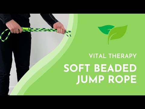 Vital Therapy Soft Beaded Jump Rope - Green