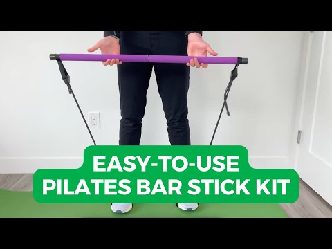 Vital Therapy Adjustable Yoga Exercise Portable Pilates Bar Stick Kit
