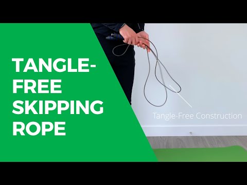 Vital Therapy Tangle-Free Length Adjustable Skipping Jump Rope - Green