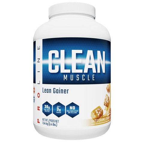 Expires May 2024 Clearance Pro Line Clean Muscle Lean Gainer 1.54 Kg - Salted Caramel - YesWellness.com