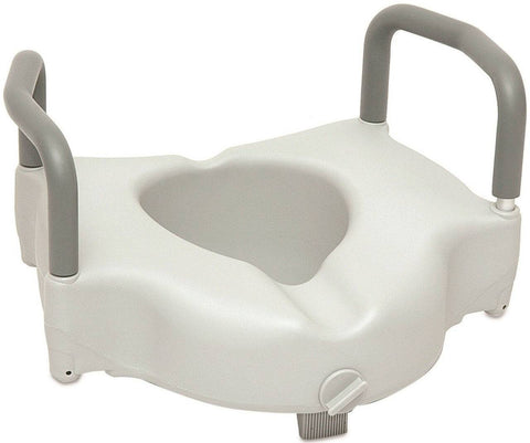 ProBasics Raised Toilet Seat with Lock and Arms - YesWellness.com