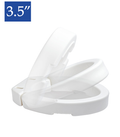 MOBB 3.5" Hinged Raised Toilet Seat