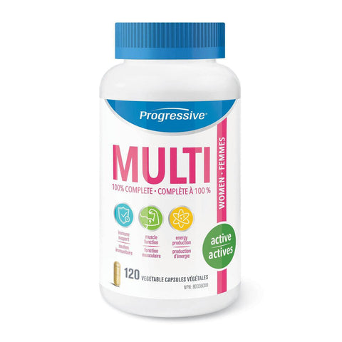 Expires January 2026 Clearance Progressive MultiVitamins for Active Women 120 Veg Capsules