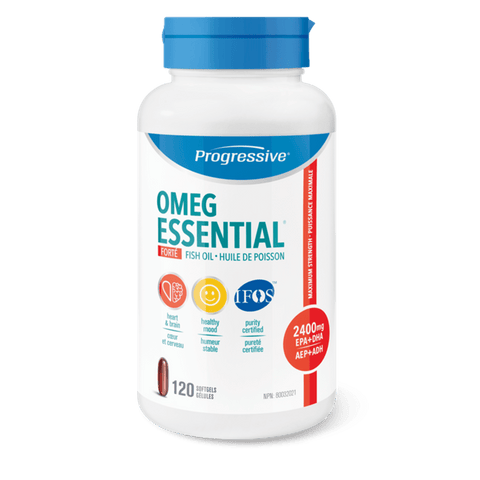 Progressive OmegEssential FORTE Adult Formula 2400 mg EPA+DHA 120 Softgels - YesWellness.com