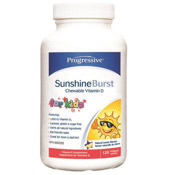 Progressive Sunshine Burst Vitamin D for Kids 120 soft gels - YesWellness.com