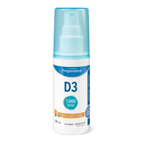 Progressive Vitamin D3 Spray - Natural Orange 58 ml - YesWellness.com