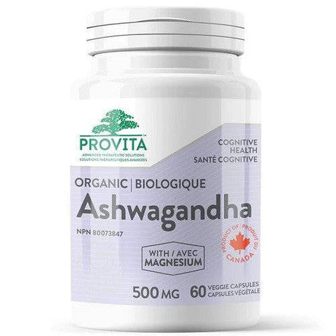 Provita Nutrition & Health Ashwagandha with Magnesium 60 Veggie Capsules - YesWellness.com