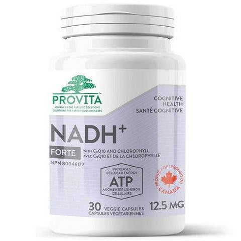Provita Nutrition & Health NADH+ 12.5mg 30 Veggie Capsules - YesWellness.com