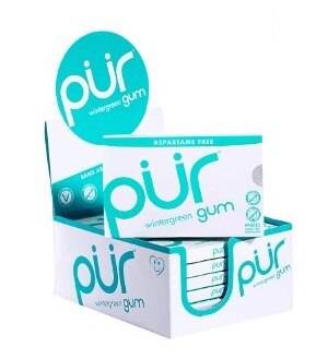 Pur Aspartame Free Gum 12 Pack box - Various Flavours - YesWellness.com
