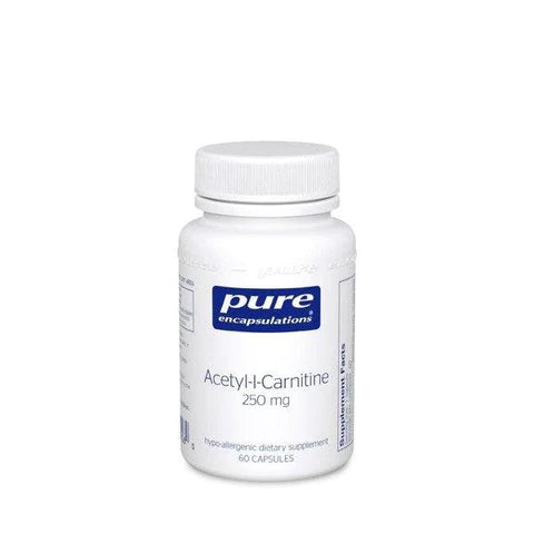 Expires July 2024 Clearance Pure Encapsulations Acetyl-L-Carnitine 250mg 60 Capsules - YesWellness.com