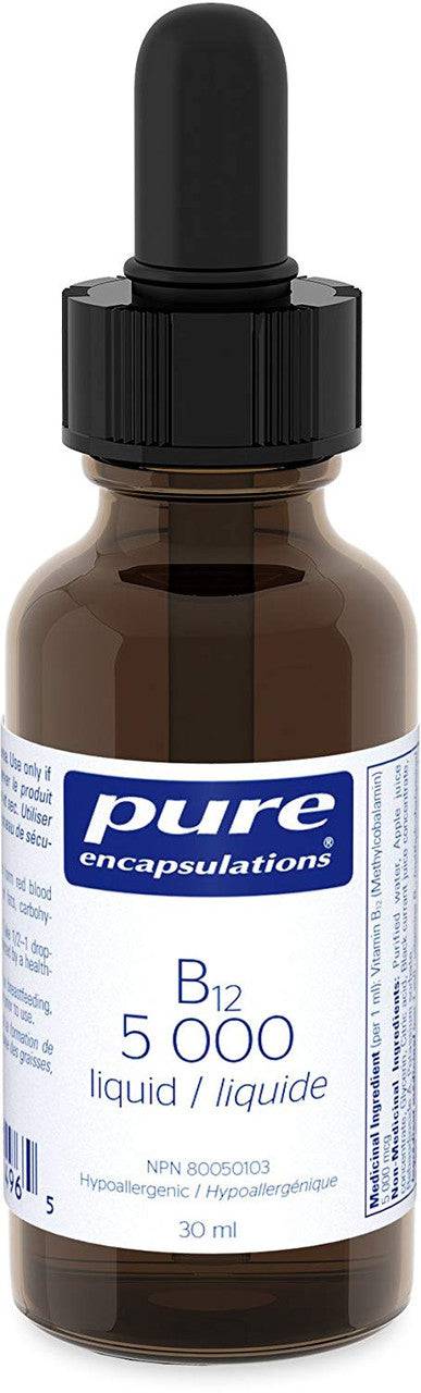 Expires January 2026 Clearance Pure Encapsulations B12 5000 Liquid 30 ml