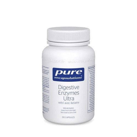 Pure Encapsulations Digestive Enzymes Ultra with Betaine 90 Capsules - YesWellness.com